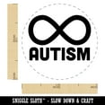 thumbnail image 2 of Autism Awareness Infinity Symbol Self-Inking Rubber Stamp Ink Stamper - Lime Green Ink - Medium 1 Inch, 2 of 7