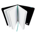thumbnail image 5 of Elegant Journal Notebook, 80 Pages, Lined Paper, Microfiber Cover, Elastic Closure, Sweda - Teal, 5 of 6