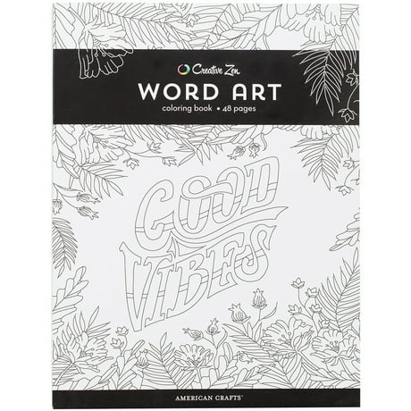 Creative Zen Coloring Book Word Art 375323
