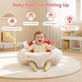 thumbnail image 5 of PRVAETU Baby Play Mats Tummy Time Mat for Infant Washable Padded Baby Activity Center with Detachable Toys Non-Slip Baby Gym Playmat,Red, 5 of 6