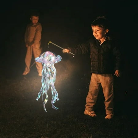 

LED Jellyfishh Lamp Nightlight Handmade Portable Atmosphere Decorative Lamp Party Decorative Lamps Kids Gift For Birthday Bunny Decoration