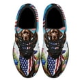 thumbnail image 2 of Chocolate Labrador Retriever Dog 4th Of July Shoes Sneakers Black Size 5, 2 of 7