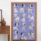thumbnail image 1 of Cortina de puerta con dálmatas para entrada, cortina opaca con estampado de patrón, cortina divisoria para habitación, tapiz para decoración del hogar, 34" de ancho x 56" de largo, 1 of 7