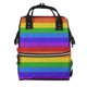 thumbnail image 1 of Disketp Colorful Glitter Rainbow Mochila de Pañales de Gran Capacidad con Múltiples Bolsillos, Mochila de Viaje Multifuncional para Bebé, Unisex, Moderna y Resistente, 1 of 6