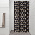 thumbnail image 2 of Dark Blue Bigfoot Pattern Shower Curtain 36"x72" ,Bathroom Decorative Shower Curtains Set with 12 Hooks,Modern Waterproof Washable Shower Curtain, 2 of 6