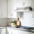 thumbnail image 3 of Bedrosians Hedron Matte Ceramic 3D Hexagon Tile 4" x 5", White (36-Pack, 3.87 SF), 3 of 4