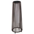 thumbnail image 1 of Outsunny 24" Wicker Solar Floor Lamp, Auto On/Off Outdoor Lamp, Brown, 1 of 10