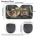 thumbnail image 5 of Binienty Funny Owl Foldable Sun Shade For Car Windshield SUV Truck Windshield Sun Shade UV-Blocking Heatshield Auto Interior Heat Protection Universal Vehicle Accessories, 5 of 8