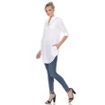 thumbnail image 3 of White Mark Women's Classic Button-Down Tunic Top, 3 of 6