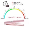 thumbnail image 2 of Mini plancha de pelo inalámbrica rosa 2 en 1, plancha y rizador recargable por USB-C para viajes., 2 of 5