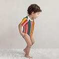 thumbnail image 5 of Rocae Vertical Stripes for Baby Climbing Clothes Soft Baby Romper for Active Infants Comfortable and Breathable Crawling Jumpsuit Unisex Baby Outfit 12 Months, 5 of 8