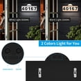 thumbnail image 7 of Auzev Solar Address Plaques for Outside, Solar Powered Address Sign,  Waterproof  House Numbers 3200K Warm LED & 6500k White LED Illuminated  with 2 Lighting Modes for House/Home, 7 of 7
