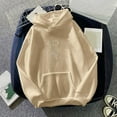 thumbnail image 2 of Vedolay Women Sweatshirt Women's Fall Fashion Long Sleeve Pullover Casual Oversized Sweatshirt,Khaki S, 2 of 5