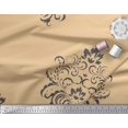 thumbnail image 3 of Soimoi polyester Crepe Fabric Ogee Damask Print Fabric by Yard 52 Inch Wide, 3 of 5