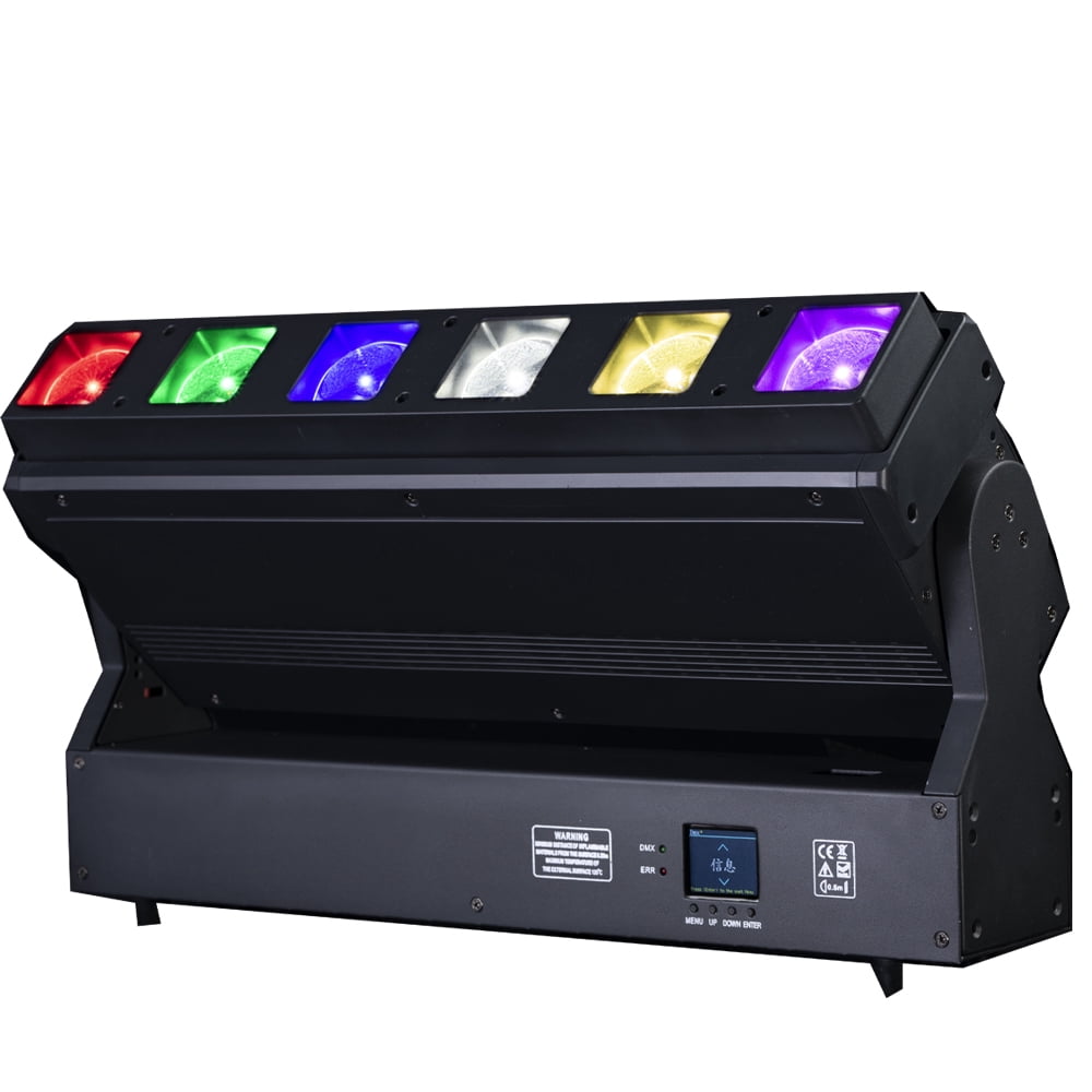 Beam Zoom Stage Bar 6X40W LED Moving Head Strobe Wash Effect Blinder Light Event