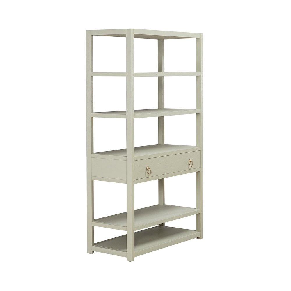 Liberty Furniture East End Accent Bookcase for Living Room Home Office - Green Mist