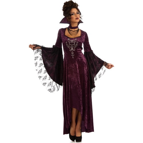 Violet Vamp Adult Halloween Costume - Walmart.com - Walmart.com