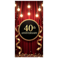 thumbnail image 1 of 40th Golden Anniversary Celebration Banner Backdrop Sparkling Lights Ribbon Background Party Décor Corporate Events Milestone Celebration, 1 of 4