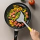 thumbnail image 3 of Espátulas antiadherentes de silicona con mango, resistente al calor, volteador de grado alimenticio, sin BPA, espátula para pescado, huevos, panqueques, wok (negro), 3 of 5