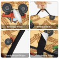 thumbnail image 6 of Monster Cartoon Truck Beige Pattern Teens Toddler Nap Mat with Pillow, Sleeping Mat Bag for Preschool Daycare 50"x20", 6 of 6