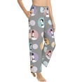 thumbnail image 2 of Sigee Cute Geese Print Women's Soft Pajama Pants - Breathable and Comfortable Lounge Sleep Bottoms with Elastic Waistband and Pockets-Medium, 2 of 9