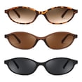 thumbnail image 1 of Gafas de sol FEISEDY retro ovaladas con forma de ojo de gato para mujer B0257, 1 of 6