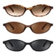 thumbnail image 1 of Gafas de sol FEISEDY retro ovaladas con forma de ojo de gato para mujer B0257, 1 of 6