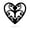 Black, variant on RealSteel Elegant Heart Wall Art, Romantic Indoor/Outdoor Home Décor (24"/ Red)