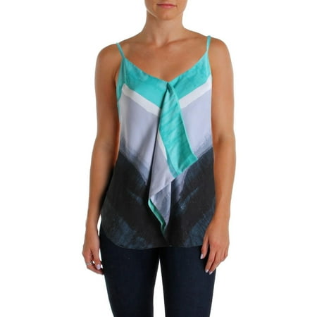 Cascade Sleeveless - Rachel Rachel Roy Womens Jersey Cascade Ruffle Tank Top