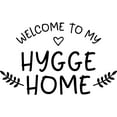 thumbnail image 1 of Welcome To My Hygge Home Single Cozy Happy Heart Wall Decals for Walls Peel and Stick wall art murals Black Small 8 Inch, 1 of 2