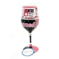thumbnail image 4 of Tabletop Happily Divorced Lolita Wine Glass Hand Painted Glass 4056850, 4 of 4