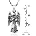 thumbnail image 3 of AeraVida Divine Archangel Zadquiel Sterling Silver Pendant Necklace, 3 of 6