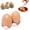 A, variant on Egg Shaped Ceramic Spice Shaker Set with Stand, Mini Salt and Pepper Seasoning Dispenser with Tray, Novelty Brown Egg Shakers for Kitchen BBQ Restaurant Table Decor