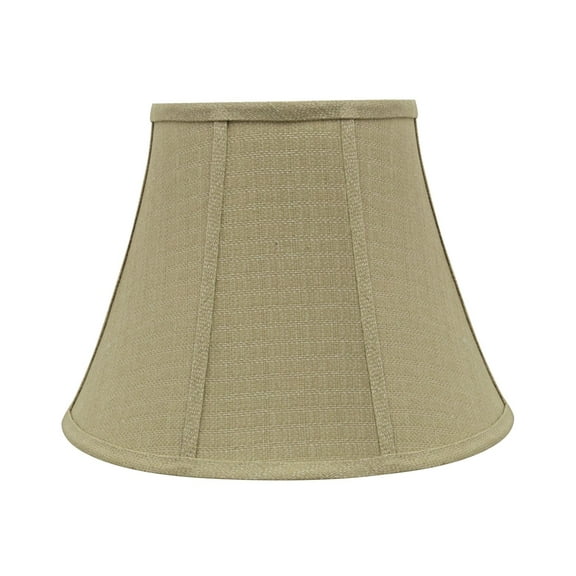 Aspen Creative 70223-21 One-Light Plug-In Swag Pendant Light Conversion Kit with Transitional Bell Fabric Lamp Shade, Beige, 13" width