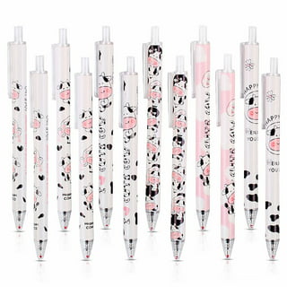 Cute Click Pen Leaf & Cartoon Bear Pen 1pc or 4pc Cute Kawaii Pens