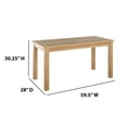 thumbnail image 3 of TK CLASSICS 60" Acacia Wood Stylish and Weather Resistant Outdoor Dining Table with Umbrella Hole, 3 of 3