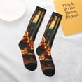 thumbnail image 5 of Knee High Socks for Men and Women, Halloween Doorstep Pumpkin Althletic Compression Socks, Support Long Tube Socks for Outdoor Sport, Calf Socks, High Stockings for Women Men, 5 of 7