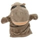 thumbnail image 1 of Marioneta de mano de hipopótamo: peluche suave, juguete interactivo educativo para niños, juegos, teatros, color marrón., 1 of 8