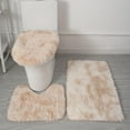 thumbnail image 2 of EARKITY Bathroom Rugs Set, Bath Rug, Contour Mat, Toilet Seat Cover, Toilet Rug Set Fluffy Plush Non Slip Bathroom Carpet Washable for Bathroom Floor (3 Pcs), 2 of 2