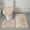 K, variant on 3 Pcs Bath Rugs Set, Bath Rug + Contour Mat + Toilet Seat Cover, Super Soft Microfiber Water Absorbent and Non-Slip Bathroom Rugs with Point Rubber Backing, Machine Washable