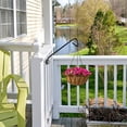 thumbnail image 2 of XYADX 11 inches Heavy Duty Deck Hook (2-Pack), Rail Mount Hanger for Bird Feeders, Planters & Outdoor Christmas Decor, 2 of 8