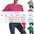 thumbnail image 3 of Ltctricy Cropped Sweaters for Women Casual Long Sleeve Boat Neck Chunky Knit Sweater Tops Fall Winter Pullover Sweaters(Green,Medium), 3 of 6