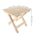 thumbnail image 2 of OULII Stool Wood Portable Seating Stool Beige Rectangular For Gatherings 1Pcs, 2 of 6