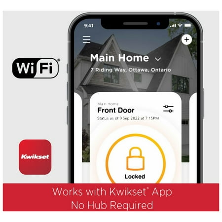 Kwikset - Halo Smart Lock Wi-Fi Replacement Deadbolt with App/Touchscreen/Key Access - Polished Chrome