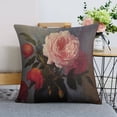 thumbnail image 6 of Pink flowers Linen toss pillowcase decoration pillowcase gifting preferred 20x20 inch cushion cover 4 sets sofa pillowcase sofa bedroom living room car, 6 of 6