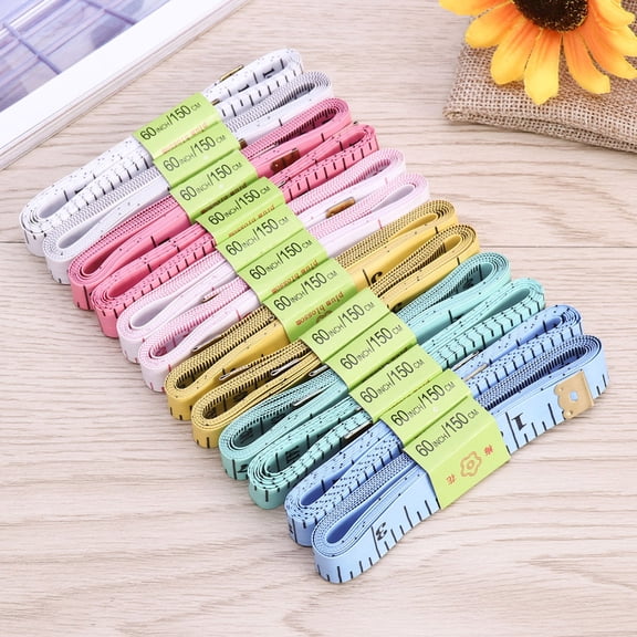 WHAMVOX  10 Pcs Flexible Measuring Tape Measure Measures Seam Fitness