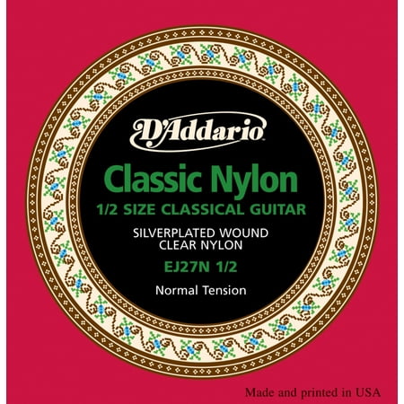 D'Addario EJ27 Nylon Classical Guitar Strings - 1/2 Size