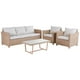 thumbnail image 1 of Set de Sala Muebles de Jardín Naterial 1 Sofá 2 Sillones 1 Mesa de Centro Tipo Ratán con Cojines Modelo Medena, 1 of 5