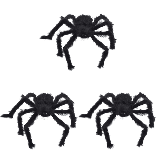 Decoración de arañas para Halloween, accesorios grandes espeluznantes para Halloween (30 cm)
