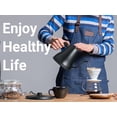 thumbnail image 6 of Mecity Electric Kettle Gooseneck Water Kettle Stainless Steel Tea Kettle Water Boiler Fast Heating, Auto Shut Off, 0.8 L, 1000W, Matte Black, 6 of 14